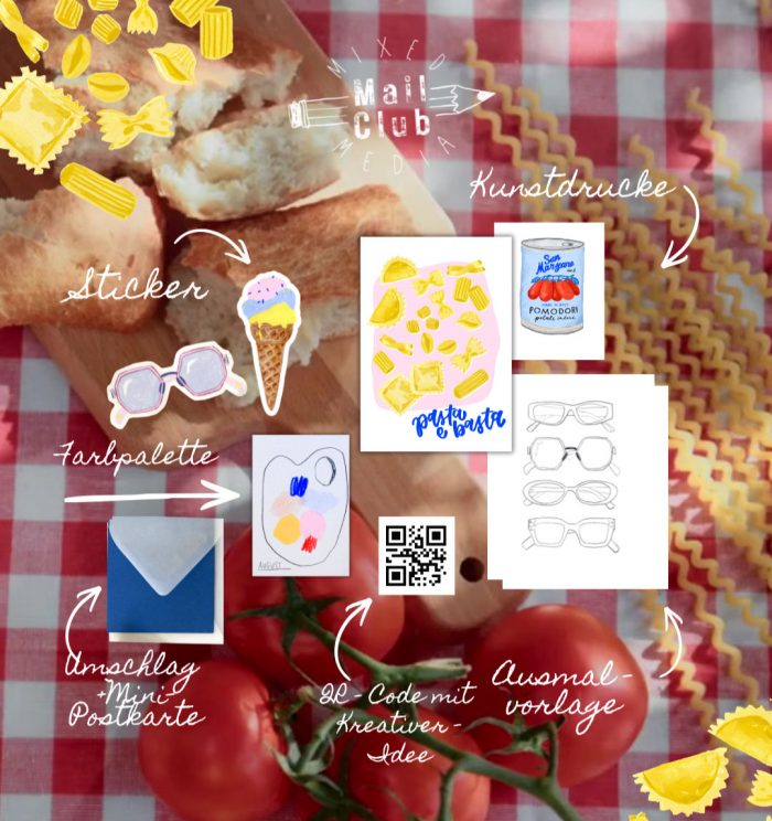 Mixed Media Mail Club Brief - August